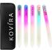 Kovira Glass Nail Files with Case (Pack of 5) - Long Lasting Double Sided Glass File - Manicure/Pedicure Set for Natural Nails and False Nails - Professional Crystal File - Buy Online on GoSupps.com