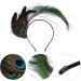 Headband Carnival Peacock Headpiece Flapper Hair Hoop Headdress for Dance Carnival Masquerade Fringed Show Party - Buy Online on GoSupps.com