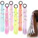Hifot colorful strands of hair children synthetic hair strands of hair for single -bricked hair extension hair tie hair extension braid braid hubile braided hair jewelry girl (6 pieces hair tie)