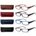 EYEGUARD Readers 4 Pack of Thin and Elegant Womens Reading Glasses with Beautiful Patterns for Ladies 2.00 Mix 2.0 x