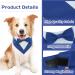 Maustlie Dog Smoking Bandana - Adjustable Triangle Scarf for Weddings & Parties - Blue (S) | Stylish Pet Attire - Buy Online on GoSupps.com
