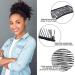 4-Piece Banana Hair Clips Set for Natural Curly Thick Hair - Khaki Black - Buy Online on GoSupps.com