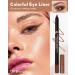 Bronze Eyeliner Pencil Gel Sharpenable Multi-Use Colored Waterline Eyeliner Waterproof Smudge-Proof Long Wear Smooth Cream Shimmer Eye Liner Pen Makeup with Sharpener Rich Color Dineador De Ojos-11 11 Bronze - Buy Online on GoSupps.com