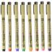 Sakura Pigma Micron 005 8 Color Set Water Based Pigment for Illustration