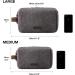 Men's Travel Toiletry Bag - BAGSMART Organizer Dopp Kit, Water-Resistant Shaving Bag, Large Grey Canvas - Large Size - Buy Online on GoSupps.com
