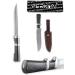 Perkin Bowie Damascus Hunting Knife with Sheath - Premium Quality International Shipping - Buy Online on GoSupps.com