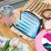 Portable Women's Binding-Storage Bags | Menstrual Cup & Tampon Pocket | Teenage Girls First Period Essentials | Retro Paris Design - Buy Online on GoSupps.com