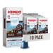 Kimbo Espresso Decaf Blend | 100 Count Nespresso Compatible All Aluminum Capsules | Medium Roast Intensity 9/13 | Roasted Blended and Made in Italy