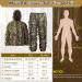 MOPHOTO Ghillie Suit 3D Leafy Camo Hunting Suits for Men & Youth - Jungle & Forest Camouflage for Hunting, Airsoft & Halloween - M/L (4.9-5ft) - Buy Online on GoSupps.com