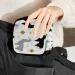 GIAPB Period Bag - Black and Gray Llamas Color1722 - Sanitary Napkin Storage and Makeup Pouch - Buy Online on GoSupps.com