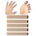 WLLHYF 5 Pieces Toe Separator Soft Gel Toe Protectors Toe Caps Closed Toe Surface Fabric Sleeve Protectors Toe Spacers Bunion Pads Prevent Pain Relief for Women Men Blisters Corns Toes and Fingers - Buy Online on GoSupps.com