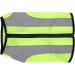 Reflective Dog Vest Safety Jacket for Night Use | Bright Green Zippered Warning Clothing for Pets - Buy Online on GoSupps.com