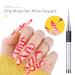 Burano Gel Nail Art Liner Set - 6 Colors Black White Red Silver Gold - UV/LED Soak Off Polish Kit with Thin Brush - Buy Online on GoSupps.com
