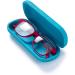 FEFI Hardcase Glasses Case - Nature Embossed Flower Design in Brown | Durable & Stylish Eyewear Protection - Buy Online on GoSupps.com