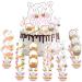 24Pcs Stand Up Easter Cake Toppers Edible Cake Decorations Happy Easter Bunnies Eggs Cupcake Toppers Wafer/Rice Paper Cake Toppers Decoration Dessert Toppers for Kids Birthday Easter Party Decorations