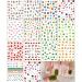 JMEOWIO 14 Sheets Cute Nail Stickers for Kids - Rainbow Flower & Fruit Nail Art Decals | Self-Adhesive Decoration Supplies - Buy Online on GoSupps.com