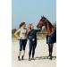 HORZE Tessa Women's Lightweight Summer Silicone Full Seat Riding Tights Peacoat Dark Blue 30