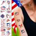 Memorial Day Temporary Tattoos - 20 Sheets Tattoo Sticker Set for Independence Day Celebration - Buy Online on GoSupps.com