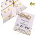 6 Sets Infinity Love Knot Gold Hair Clips Bridesmaid Wedding Gift Pillow Box Tag Included - Buy Online on GoSupps.com