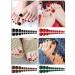 Kalolary 576Pcs Short Square False Toe Nails | Glossy Full Cover Press on Toenails Set | DIY Nail Art (24 Colors) - Color 1 - Buy Online on GoSupps.com