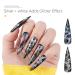 Burano Marble Nail Polish Set - Fall Winter Blooming Gel Ink for Watercolor Marble Effect Tint Liquid Nails - 8 Colors (Marble03) - Buy Online on GoSupps.com