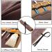 Kaaltisy Artist Brush & Pencil Holder Case Portable Paintbrush Storage Roll with Tie Rope & 2-Layer Slots - Heavy Duty 16OZ Waxed Canvas Paintbrush Roll | Brown - Buy Online on GoSupps.com