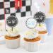 Two Fast Birthday Cupcake Topper For 8PCS - Race Car Themed 2nd Birthday Supplies Boys 2nd Birthday Racing Theme Cake Topper Second Birthday Racing Cupcake Toppers Two Fast Racing Party Supplies - Buy Online on GoSupps.com