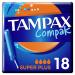 Tampax Compak Tampons Super Plus With Applicator 18 Tampons Leak Protection And Discretion Super Absorbent 18 Count (Pack of 1) Super Plus