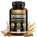 Earth Elixir Spermidine Supplements 1200mg (90 Capsules) Anti Aging - 3rd Party Tested (12mg Spermidine Powder) Max Purity - 100% Pure Espermidina- Fermented Wheat Germ Extract - NMN Alternative