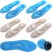 Shoe Insoles Women 4 Pairs Arch Support Insoles Breathable High Heel Inserts Cushion Inserts Shoes Pads Insole 5D Sponge Barefoot Comfort Insoles for Massaging Arch Pain Feet Sore Relief