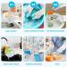 Sibba Long Rubber Gloves - 1 Pair, Waterproof, Non-Slip, Reusable for Cleaning, Dishwashing, Kitchen - Blue - Buy Online on GoSupps.com