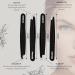 Renzox 4pcs Tweezers for Facial Hair Women & Men Hair Removal Eyebrow Tweezers Professional Stainless Steel Black Color Coated tweezer Set Slanted & Pointed Tip for ingrown Hair with Leather Pouch - Buy Online on GoSupps.com