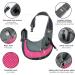 Cuby Pet Sling Carrier for Dogs - Breathable Hands-Free Mesh Bag with Adjustable Strap - Ideal for Travel & Outdoor - Pink Medium - Buy Online on GoSupps.com