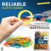 SOL Elastic Bands Rubber Bands Assorted Sizes Coloured Elastic Bands Assorted Sizes Paper Wristband 400 pk - Buy Online on GoSupps.com