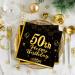 40 Black Napkins for 50th Birthday | Gold Party Paper Napkins 33x33cm | Elegant Decoration for Men Women and Girls - Buy Online on GoSupps.com