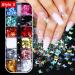 48 Color Nail Seedlettes Glitter & Rhinestone Art - DIY 3D Nail Stickers for Face & Body Decoration (4 Boxes) - Buy Online on GoSupps.com