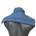 Grape seed pillow shoulder & neck pillow with collar. Neck heat pillow grain pillow - heat and cold (light blue grape seeds)