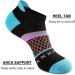 Eallco Women's Ankle Athletic Running Socks with Cushioned Sole - 6 Pairs, Black - Buy Online on GoSupps.com