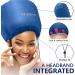 Hair Dryer Bonnet w/A Headband Integrated That Reduces Heat Around Ears & Neck - Hair Dryer Diffuser Cap for Hair Dryer Curly Hair Speeds Up Drying Time Deep Conditioning at Home - Large (Blue) - Buy Online on GoSupps.com