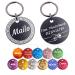 Unique branding |Distribution brands in single pack |Dog cat and master |Dog brand personalized |On both sides with engraving |round |30 & 35 mm (blue 35mm) 35mm blue