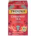 Twinings Lot de 20 sachets de th noir de No l emball s individuellement (1 pi ce) aromatiques cannelle et clou de girofle caf in s d guster chaud ou glac No l 20 Count (Pack of 1)