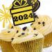 FANCY LAND 72PCS Glitter Happy New Year Cupcake Toppers 2024 Double-sided Gold Food Picks New Years Eve Party Decorations NYE Party Favor Supplies - Buy Online on GoSupps.com