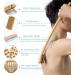 Large Curved Bamboo Back Scratcher - Instant Itch Relief, Curved Handle, Air Cushion - Back Massager for Men Women - Buy Online on GoSupps.com