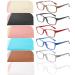 YUMUYAN 6-Pack Reading Glasses Blue Light Blocking for Women Men, Lightweight Anti Eyestrain/Glare Computer Readers with Spring Hinge(3.0) 6-pack Mixed Color 3.0 x
