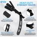Cut Throat Razor Kit by GTEX - 2 Straight Razor with Leather Pouch - Matte Black and Silver Cutthroat Razors Men - Professional Barber Razor - Shaving Razor Beard Razors Silver and Black - Buy Online on GoSupps.com