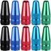 Bike Presta Valve Caps Aluminum Anodized Bike Tire Air Dust Covers-Used on Presta/French Valves for MTB Mountain/Road Bike, Hybrid Bike, Fat Bike (10-Pack)