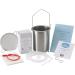 PureLife Coffee Enema Kit 2 Qt USA Stainless Steel Enema Bucket Lab Tested Organic Mold Fungus Mycotoxin Free Coffee Strainer