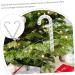 Yardenfun 2pcs Christmas Cane Plastic Playes Christmas Crutch Props Festival Adornment Lollipop Tree Indoor Silver 26x10.5x2.5cm - Buy Online on GoSupps.com