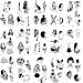 30 Sheets Black Tiny Temporary Tattoos - Minimalist Fake Sticker for Women - Rose Japanese Sexy Body Art for Arm, Hand, Face - Girls Clavicle & Neck Tattoos - Buy Online on GoSupps.com