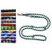 Dog linen large dogs up to 80 kg double brick jumbo 2.40m / 2.80m / 3.50m / 5m adjustable exercise line / guide very stable (5m 5 times adjustable Seattle (black and blue-white-neon green)) 5m 5-fold Seattle (black andBlue and white-neon green)